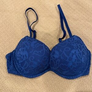 Victoria's Secret Deep Blue Lace Bra